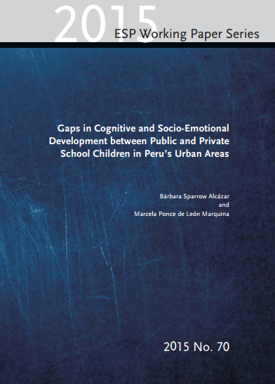 Brechas en el desarrollo cognitivo y socioemocional entre los niños de escuelas públicas y privadas en áreas urbanas del Perú