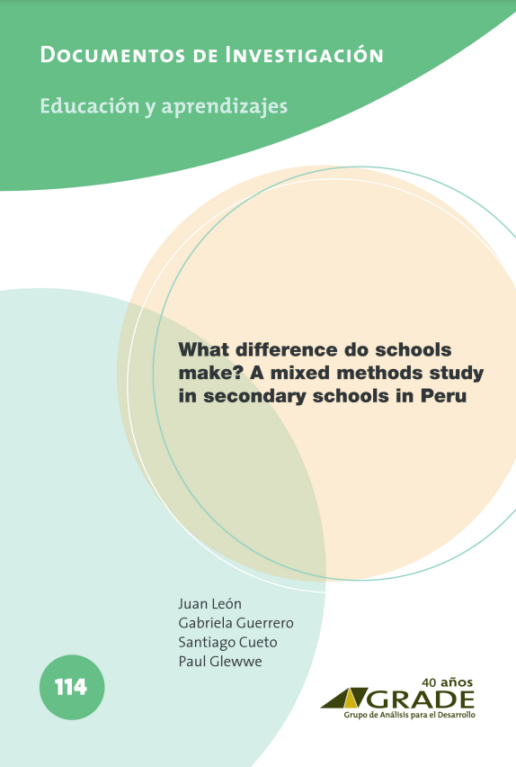 What difference do schools make? A mixed methods study in secondary schools in Peru