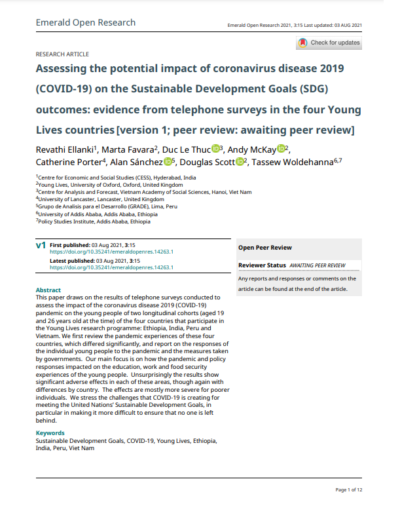 Assessing the potential impact of coronavirus disease 2019 (COVID-19 ...